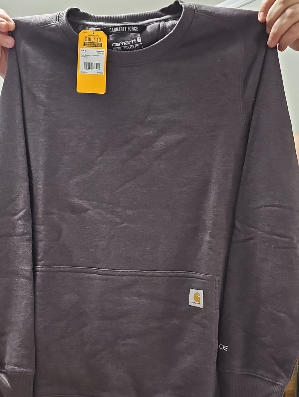 Carhartt Force Crewneck Sweatshirt with Pouch Pocket
